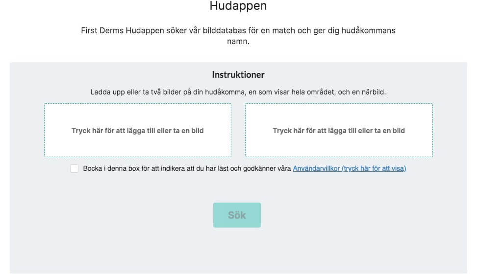 Hudcancer appar Hudappen Skärmdump app svenska